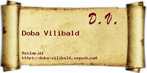 Doba Vilibald névjegykártya